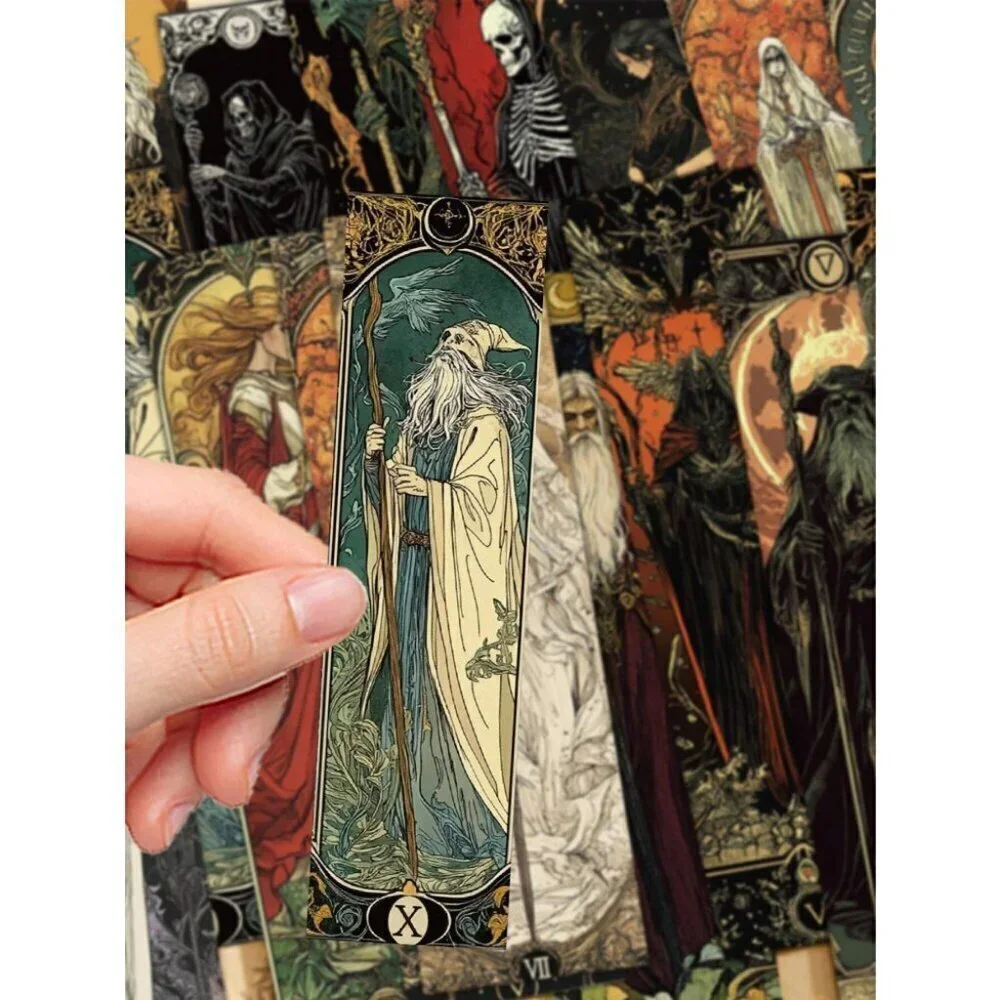 30pcs Vintage Witch Bookmarks Book Decorative Cards Reading Labeling Cards